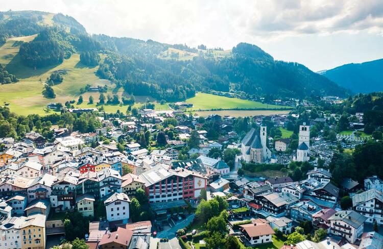 The Austrian ski town of Kitzbühel